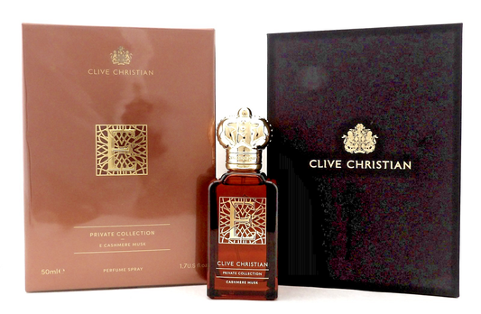 Clive Christian Private Collection E CASHMERE MUSK 1.7 oz. Parfum Spray. New Box