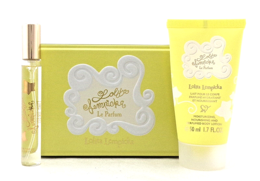 Lolita Lempicka Le Parfum 0.25oz EDP Spray + 1.7oz B/Lot. New Women's Travel Set