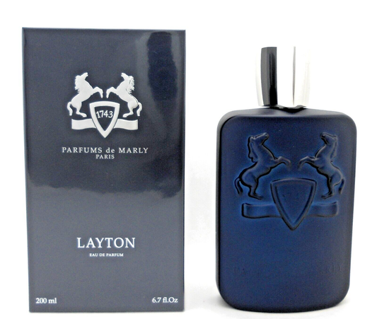 LAYTON by Parfums de Marly 6.7 oz. Eau de Parfum Spray for Men. New. DAMAGED Box