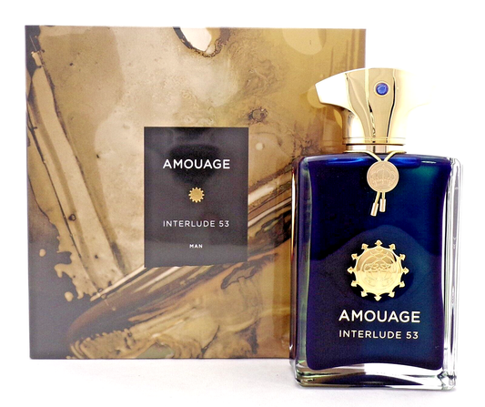Amouage Interlude 53 Man 3.4 oz./ 100 ml. Extrait de Parfum Spray. New Packaging