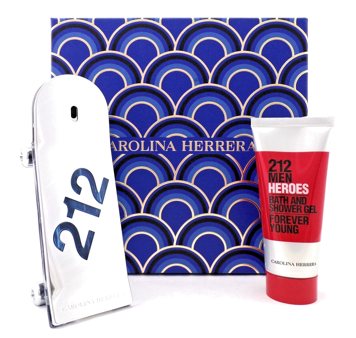 212 MEN Heroes by Carolina Herrera 3.0 oz EDT+3.4 oz Shower Gel. New SET for Men