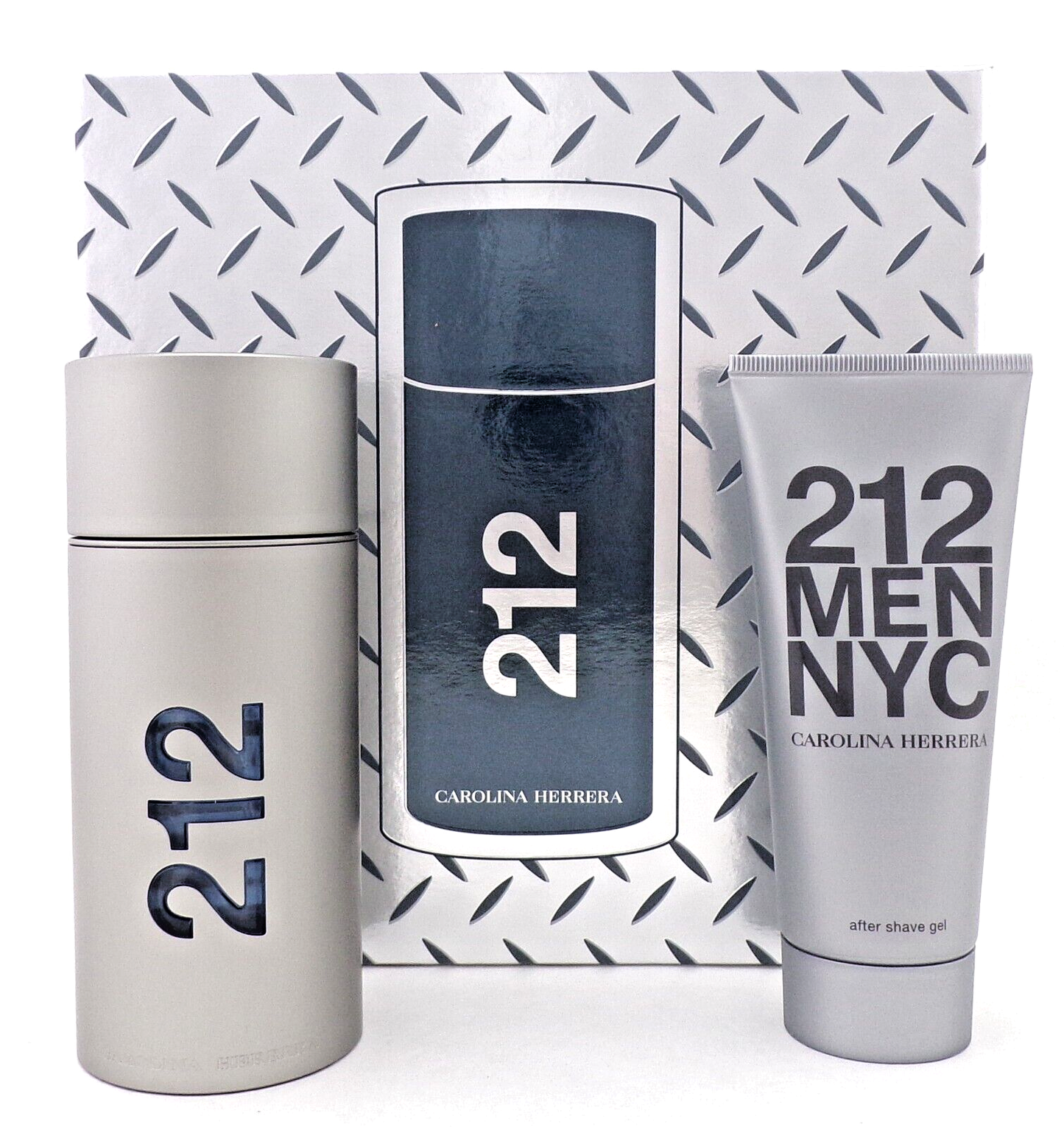 212 MEN NYC by Carolina Herrera 3.4oz EDT Spray+3.4oz A/Shave Gel. New Men's SET