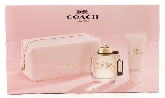 Coach by Coach 3.0 oz EDP Spray + 3.3 oz B/Lotion + Pouch. New SET for Women
