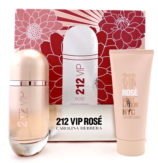 212 VIP ROSE by Carolina Herrera 2.7 oz EDP Spray + 3.4 oz Body Lotion set - NEW