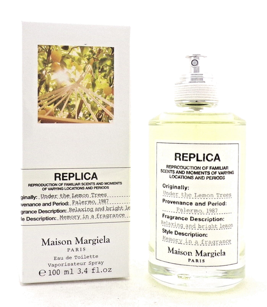 Replica Under The Lemon Trees by Maison Margiela 3.4 oz EDT Spray New Sealed Box