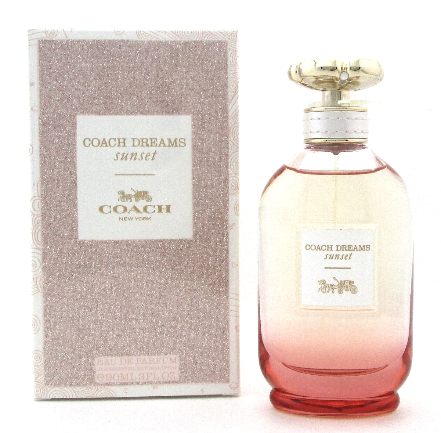 Coach DREAMS SUNSET by Coach 3.0 oz. EDP Spray for Women. New. DAMAGED Box