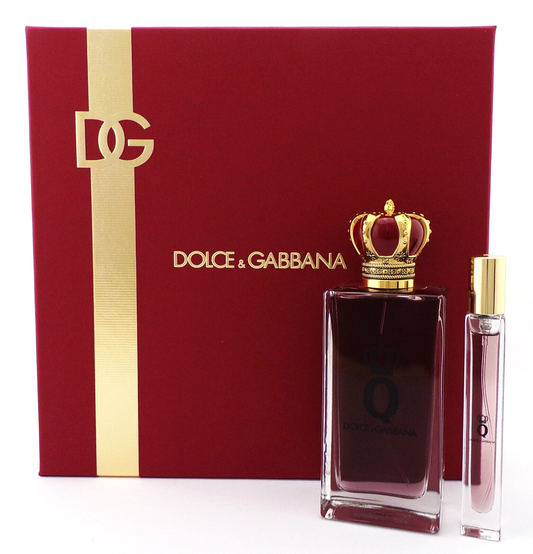 Q by Dolce & Gabbana 3.3 oz. & 0.33 oz. EDP Intense. New Set for Women