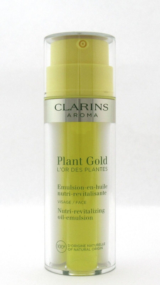 Clarins Plant Gold Nutri-Revitalizing Oil-Emulsion All Skin Typ.  1.1 oz. NO BOX