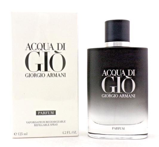 Giorgio Armani Acqua Di Gio 4.2oz PARFUM Refillable Spray for Men New Sealed Box