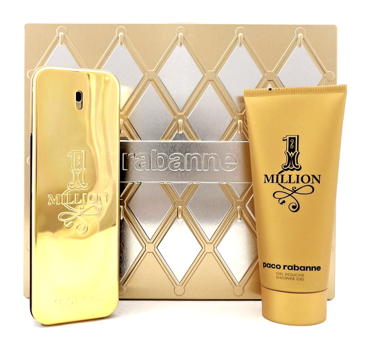 1 Million by Rabanne 3.4oz Eau de Toilette Spray+3.4oz Shower Gel New Men's Set
