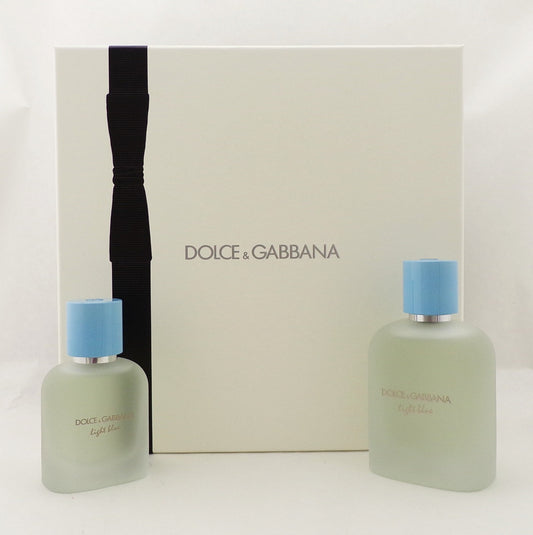 Dolce & Gabbana LIGHT BLUE 3.38 oz. EDT + 1.69 oz. EDT New Men's Set