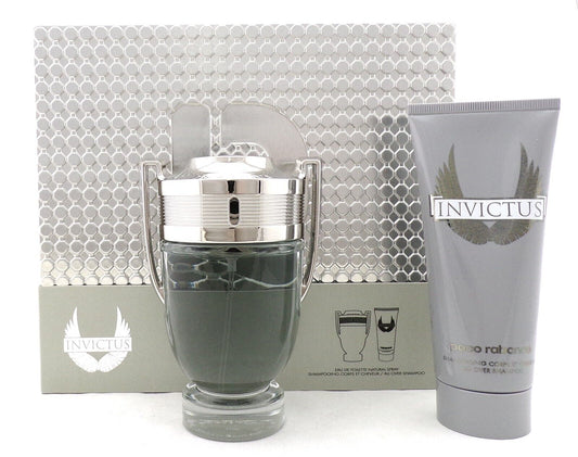 Invictus by Paco Rabanne 3.4oz EDT Spray+ 3.4oz All Over Shampoo New Men's SET