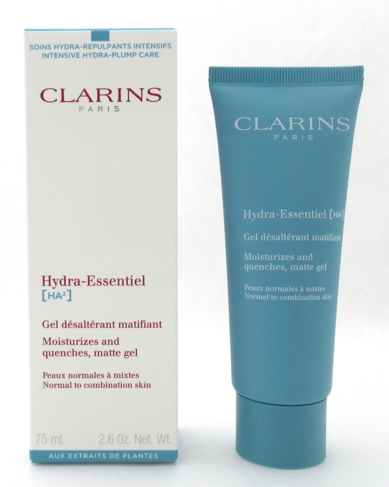 Clarins Hydra-Essentiel Matte Gel Normal to Combination Skin 75 ml./ 2.6 oz. New