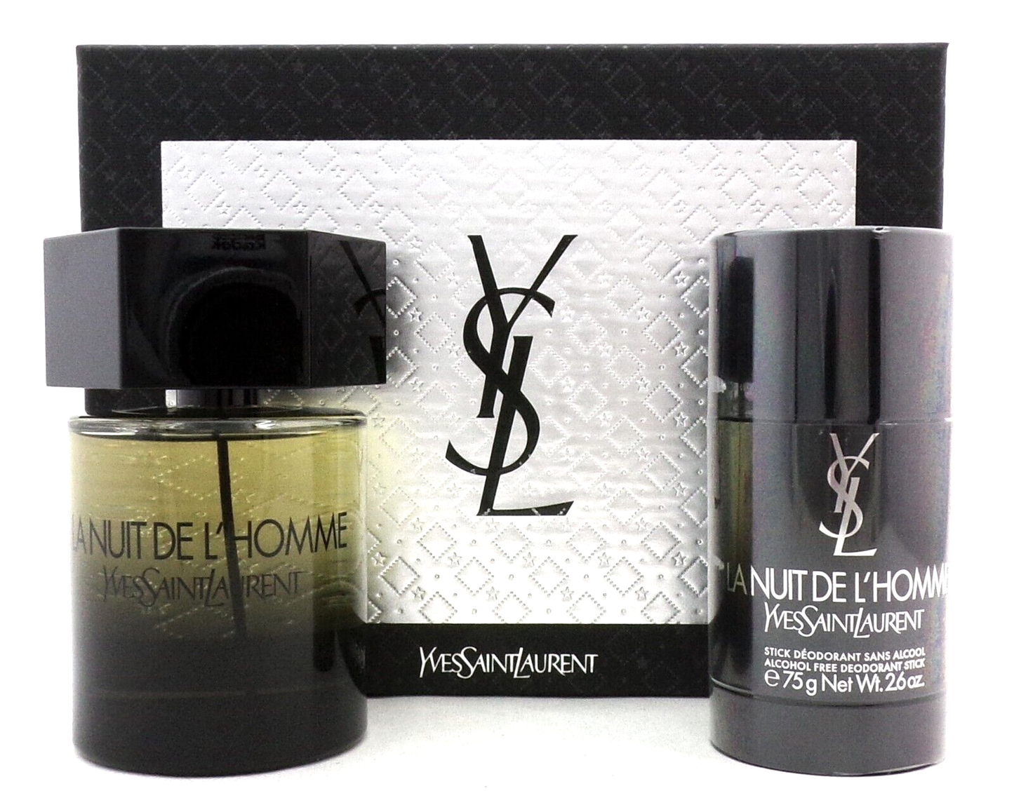 La Nuit de L'Homme by Yves Saint Laurent 3.3 oz EDT Spray + 2.6 oz Deo. New SET