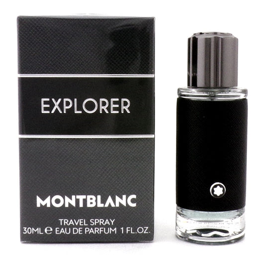 Explorer by Mont Blanc 1.0oz/ 30ml Eau de Parfum Travel Spray for Men New in Box