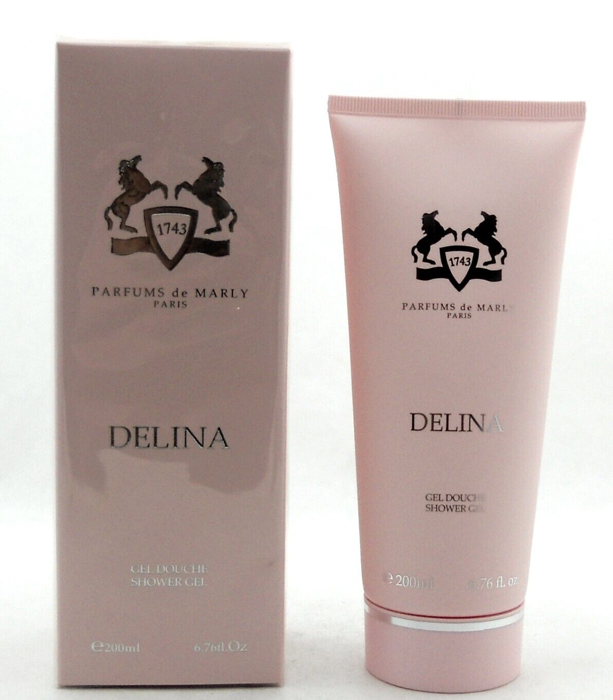 Delina by Parfums De Marly Shower Gel 6.7oz./200ml. Brand New in Sealed Box
