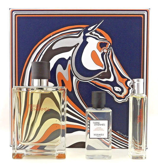 Terre D'Hermes by Hermes 3.3 oz. & 15ml EDT + 1.4 oz. After Shave Lot. New Men's SET