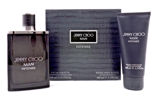 Jimmy Choo MAN INTENSE 3.3 oz EDT Spray + 3.3 oz After Shave Balm. New Men's SET