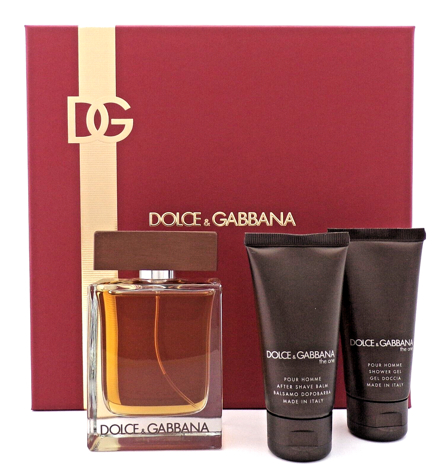 Dolce & Gabbana The One 3.3oz EDT+1.7oz A/Shave Balm & Shower Gel. New Men's SET