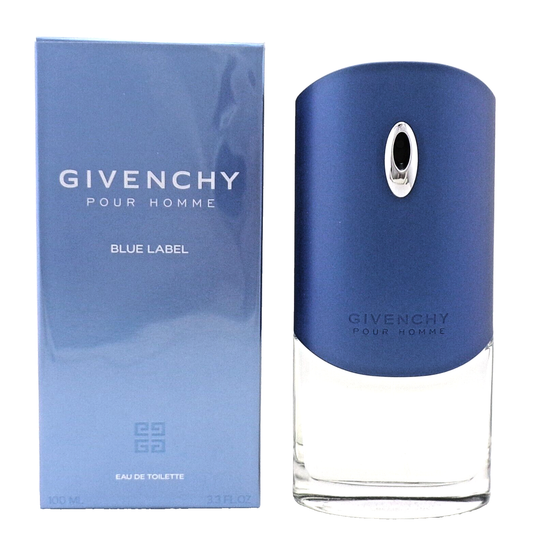 Givenchy Pour Homme Blue Label 3.3 oz Eau de Toilette Spray for Men. NEW in Box