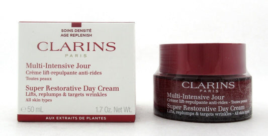 Clarins Multi Intensive Super Restorative Day Cream All Skin 1.7 oz. Damaged Box