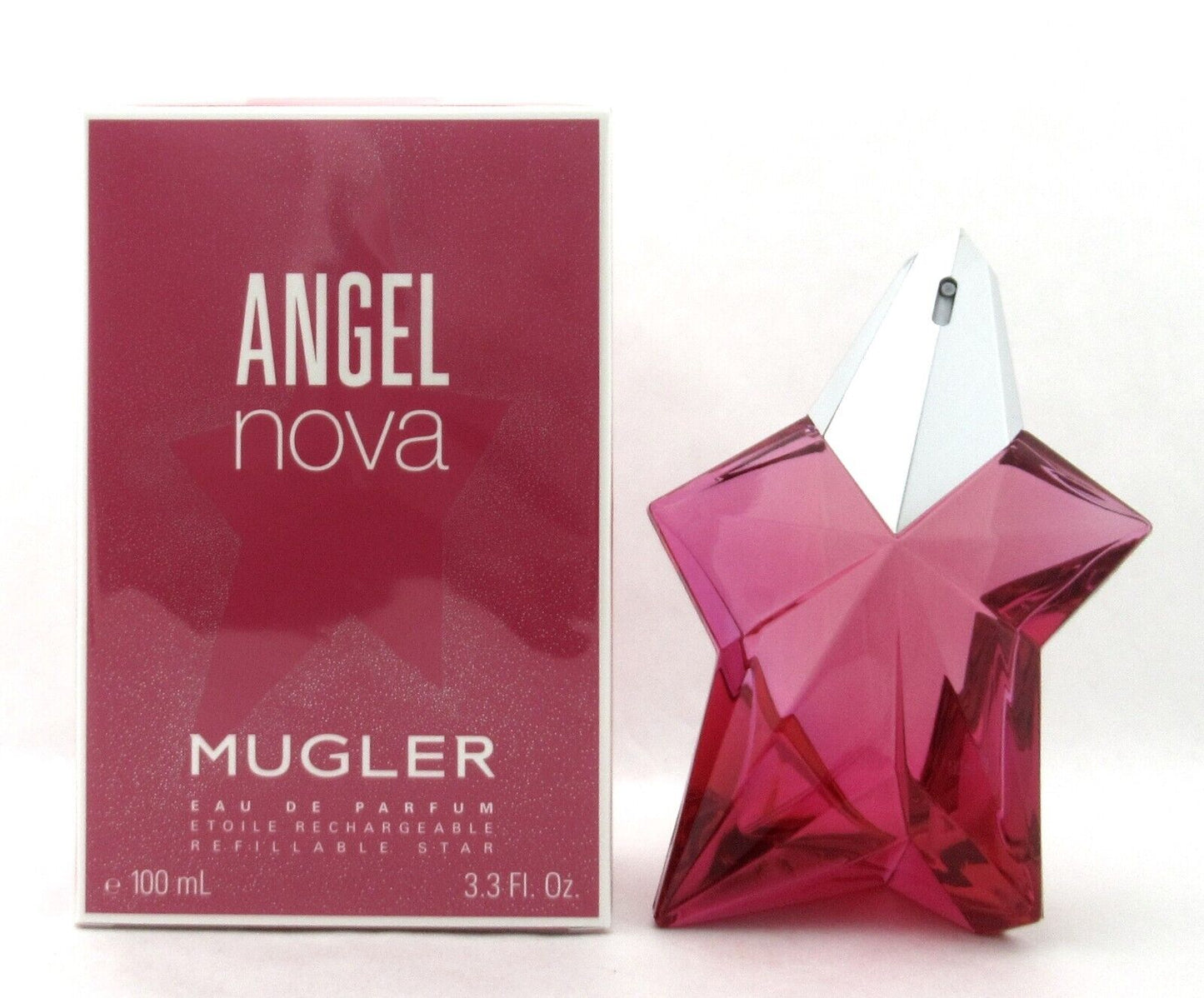 ANGEL NOVA Mugler 3.3 oz. Eau De Parfum Spray Refillable Star New in Box
