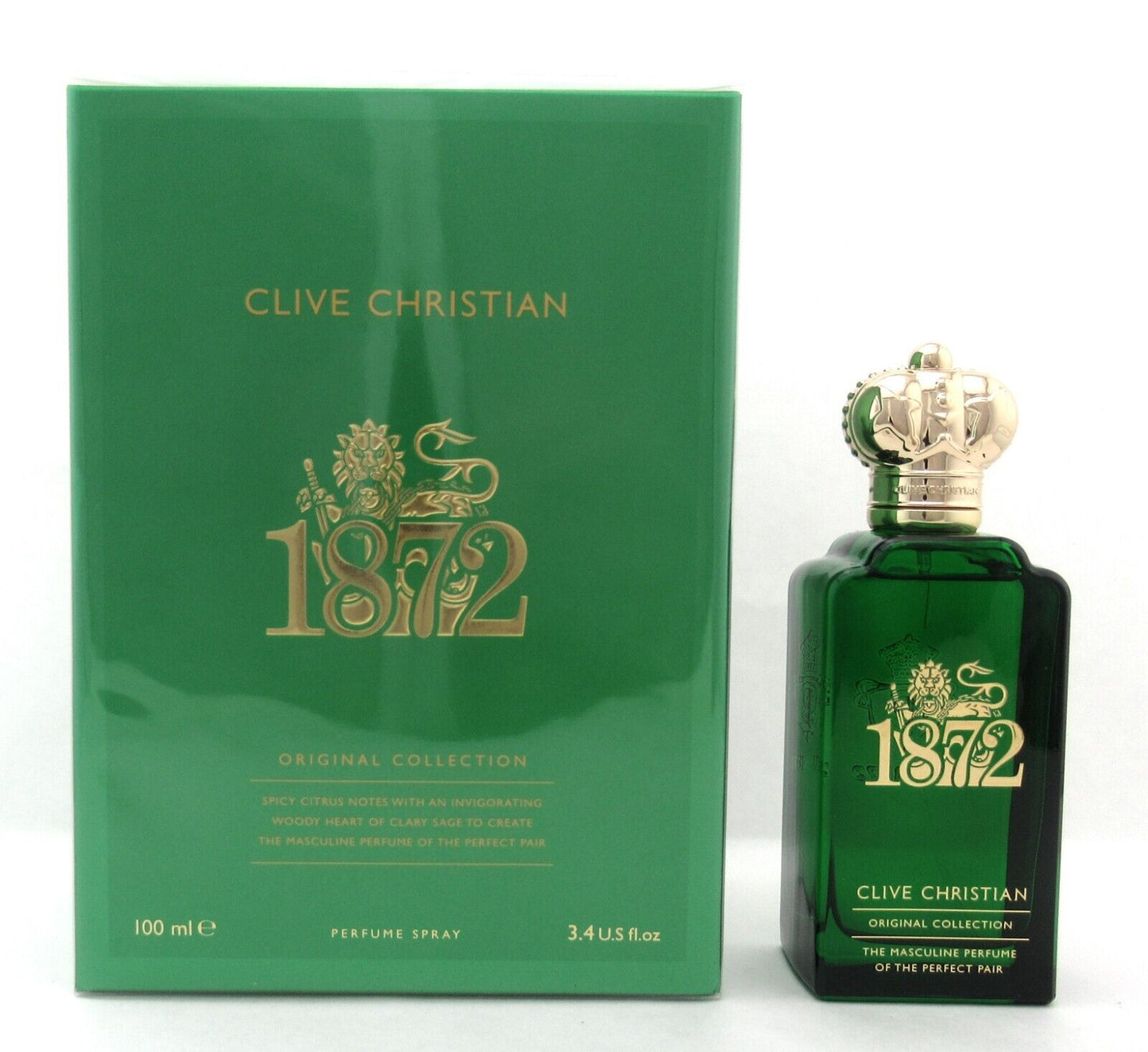 1872 Masculine by Clive Christian 3.4 oz/100 ml Cologne Spray New Sealed