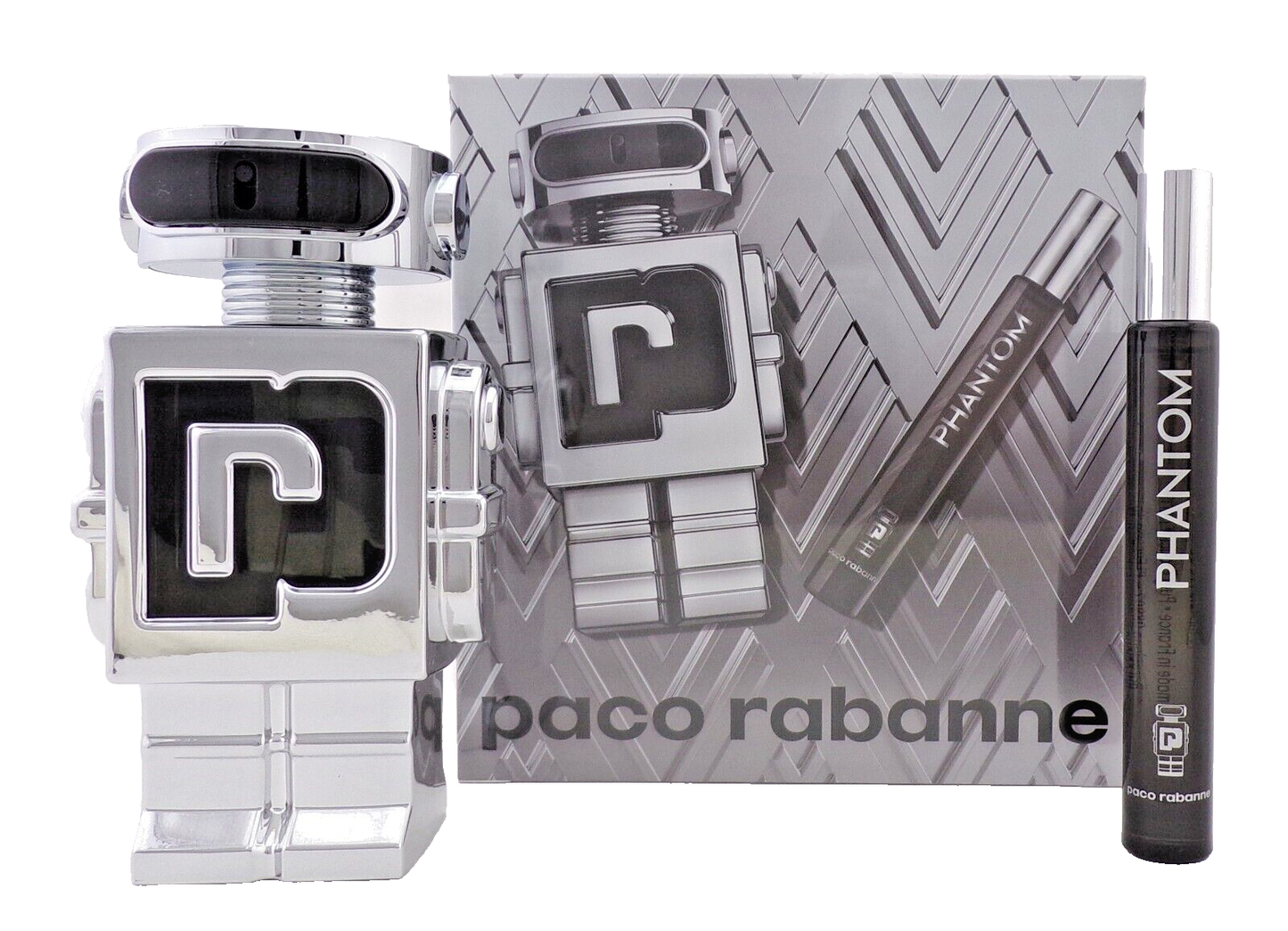 Phantom by Paco Rabanne 3.4 oz. + 10 ml. Eau de Toilette Spray. New SET for Men