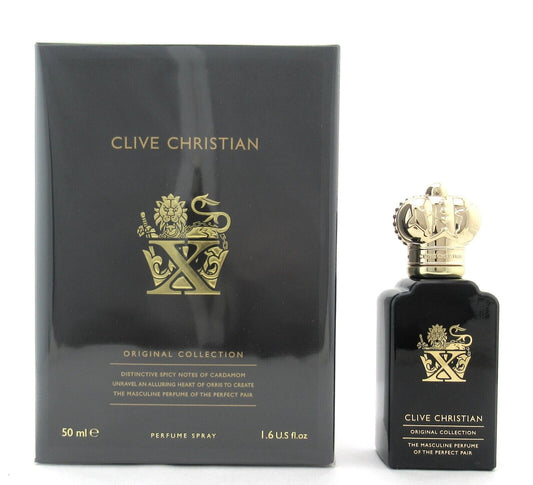 X Masculine by Clive Christian PERFUME Spray 1.6 oz./ 50 ml. New Sealed Box