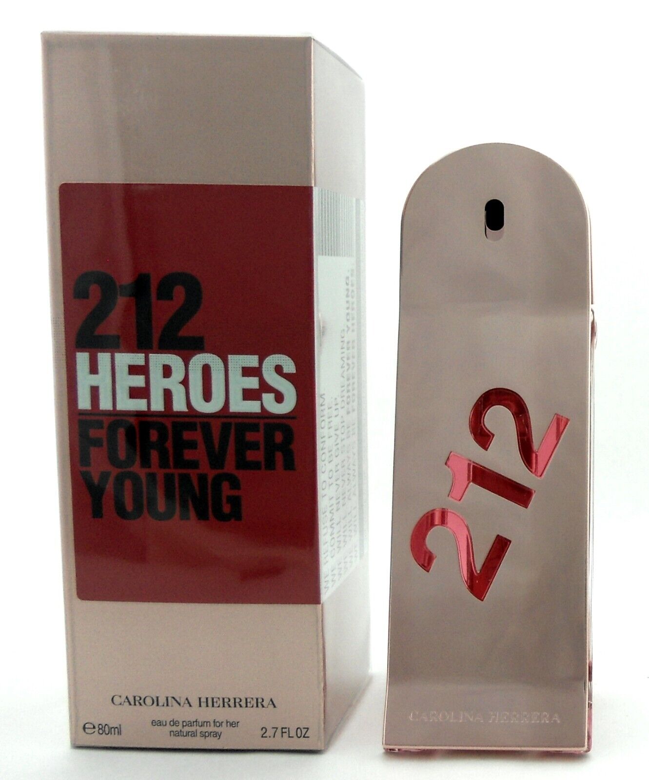 Carolina Herrera 212 Heroes Forever Young Perfume 2.7oz. EDP Spray in Sealed Box