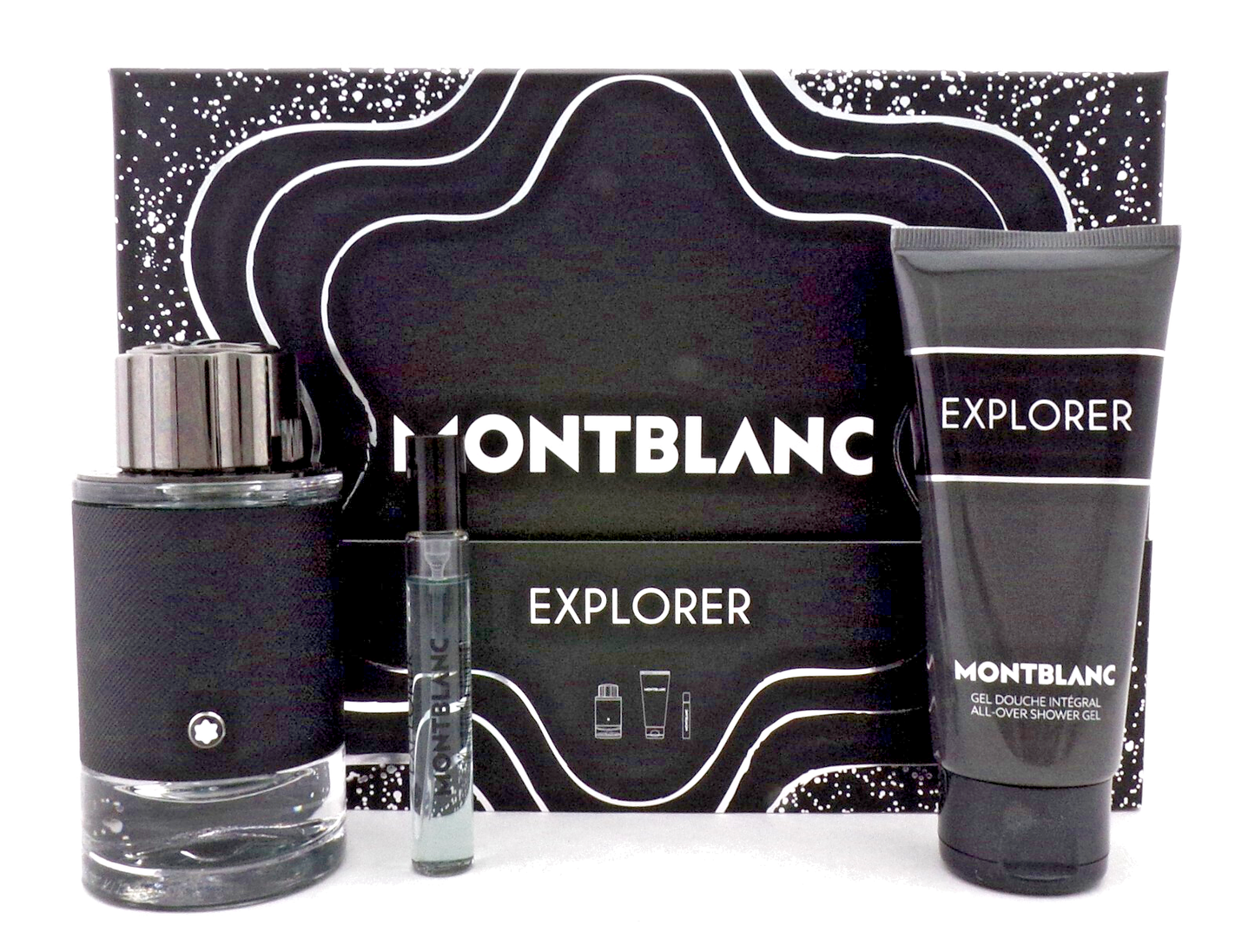 Explorer by Mont Blanc 3.3oz & 7.5ml EDP Spray+3.3oz Shower Gel. New SET for Men