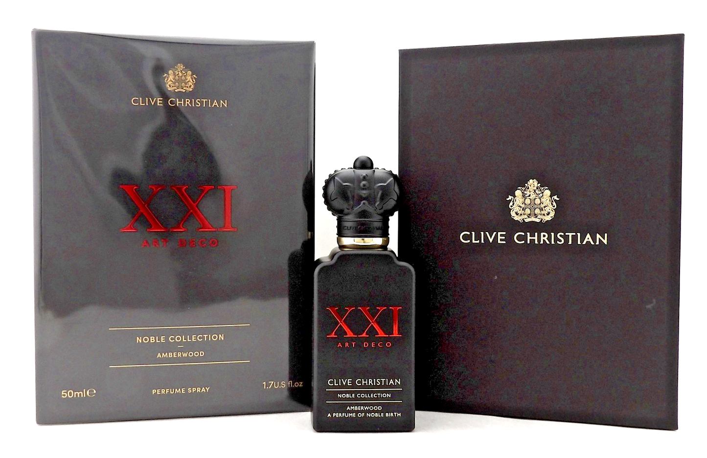 Clive Christian XXI Art Deco Amberwood 1.7 oz. Perfume Spray Unisex. New in Box