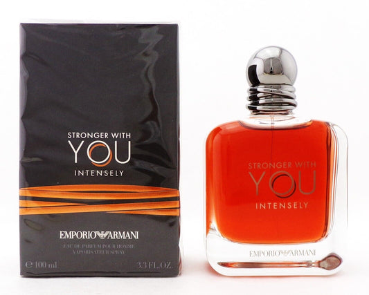 Stronger With You INTENSELY by Giorgio Armani 3.3 oz. EDP Spray Men Damaged Box