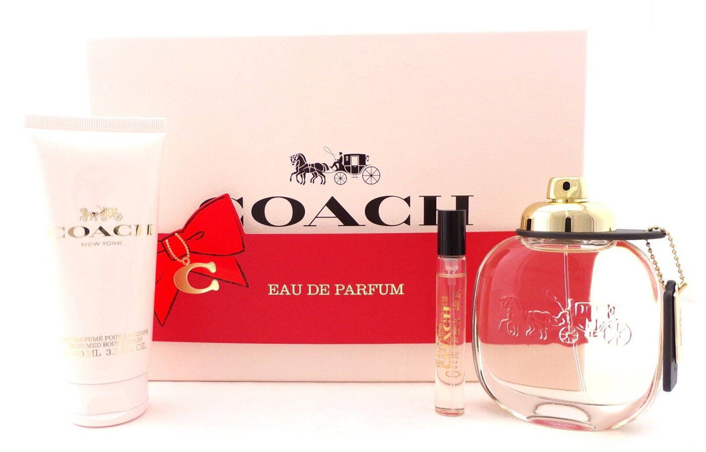 Coach NEW YORK by Coach 3.0oz & 0.25oz EDP Spray+ 3.3 B/Lotion. New Women's SET