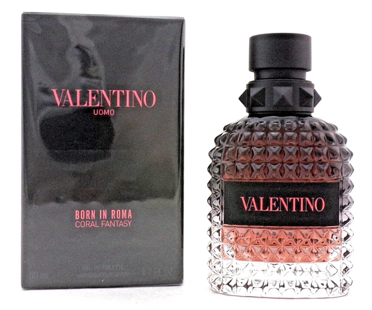Valentino Uomo Born In Roma Coral Fantasy 1.7 oz. EDT Spray for Men. New in Box