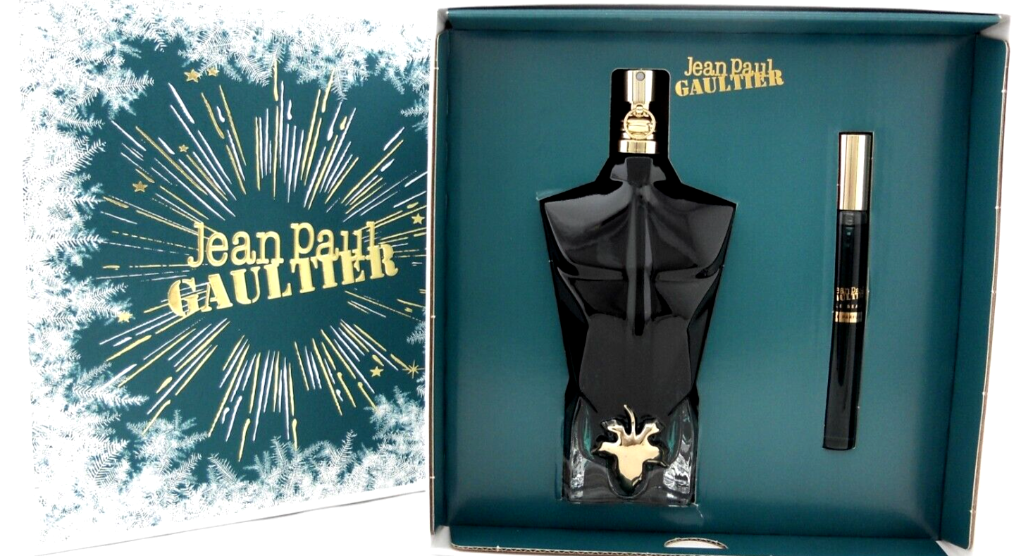 Jean Paul Gaultier Le Beau Le Parfum EDP Intense 4.2 oz+0.34 oz.Travel Spray Set