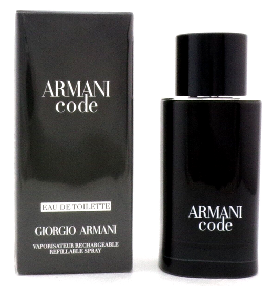 Armani Code by Giorgio Armani 2.5 oz EDT REFILLABLE Spray for Men New Sealed Box