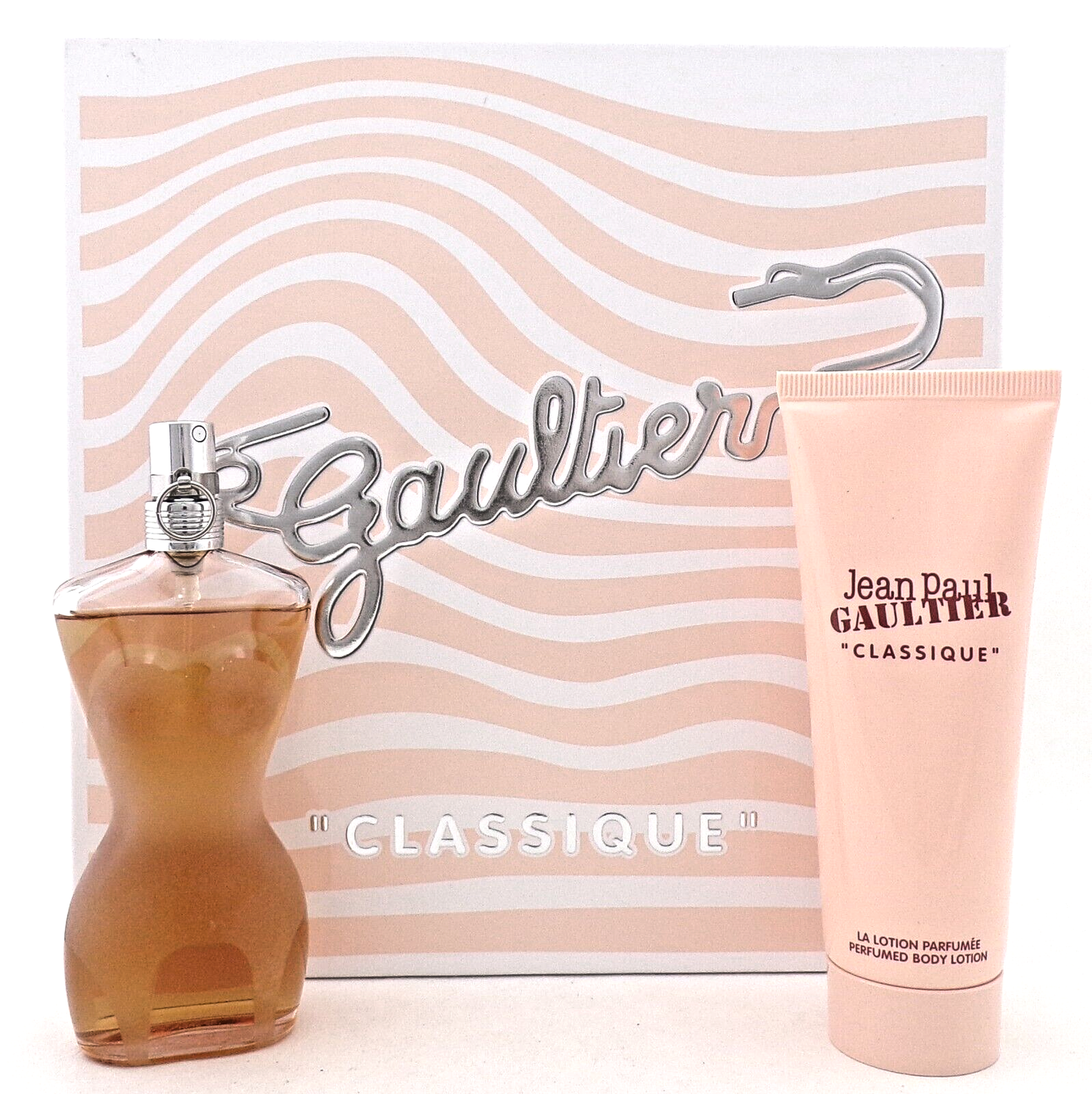 Jean Paul Gaultier Classique 1.7oz EDT Spray + 2.5oz Body Lotion. New Women' SET