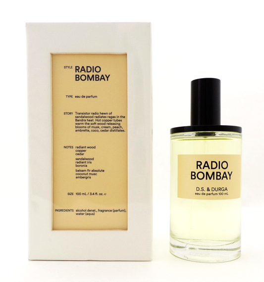 RADIO BOMBAY by D.S. & Durga 3.4 oz. Eau de Parfum Spray Unisex New in Box