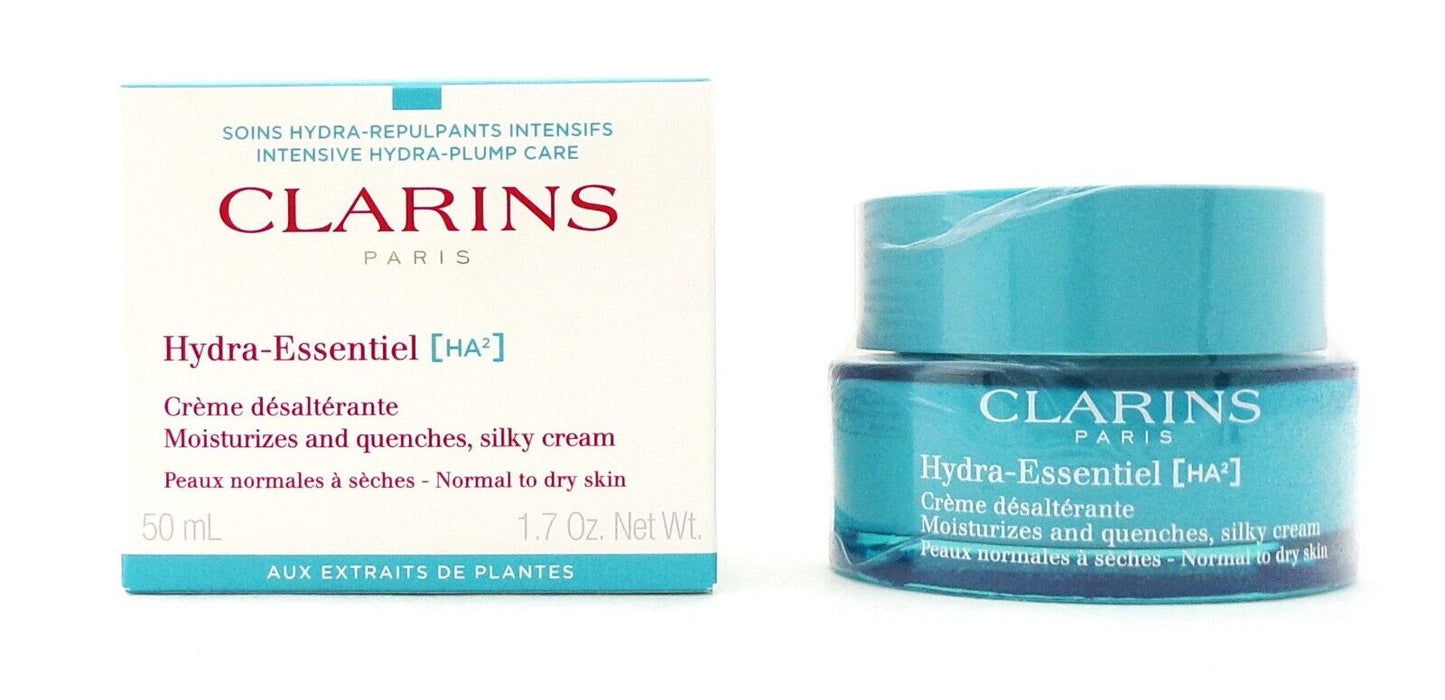 Clarins Hydra-Essentiel Silky Cream Normal to Dry Skin 1.7 oz./ 50 ml. New