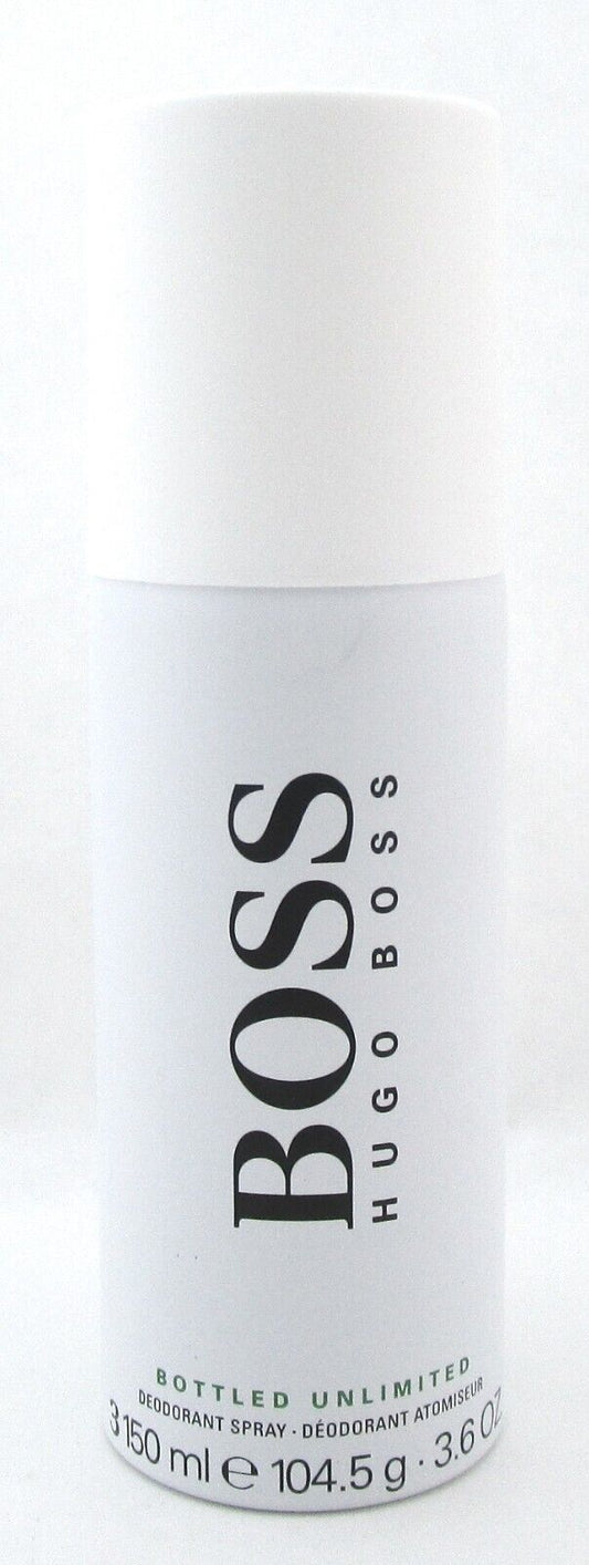 Boss Bottled Unlimited by Hugo Boss 3.6 oz. Deodorant Spray for Men. New in Can