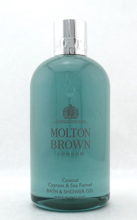 MOLTON BROWN Coastal Cypress & Sea Fennel Bath & Shower Gel 10 oz./300 ml. New