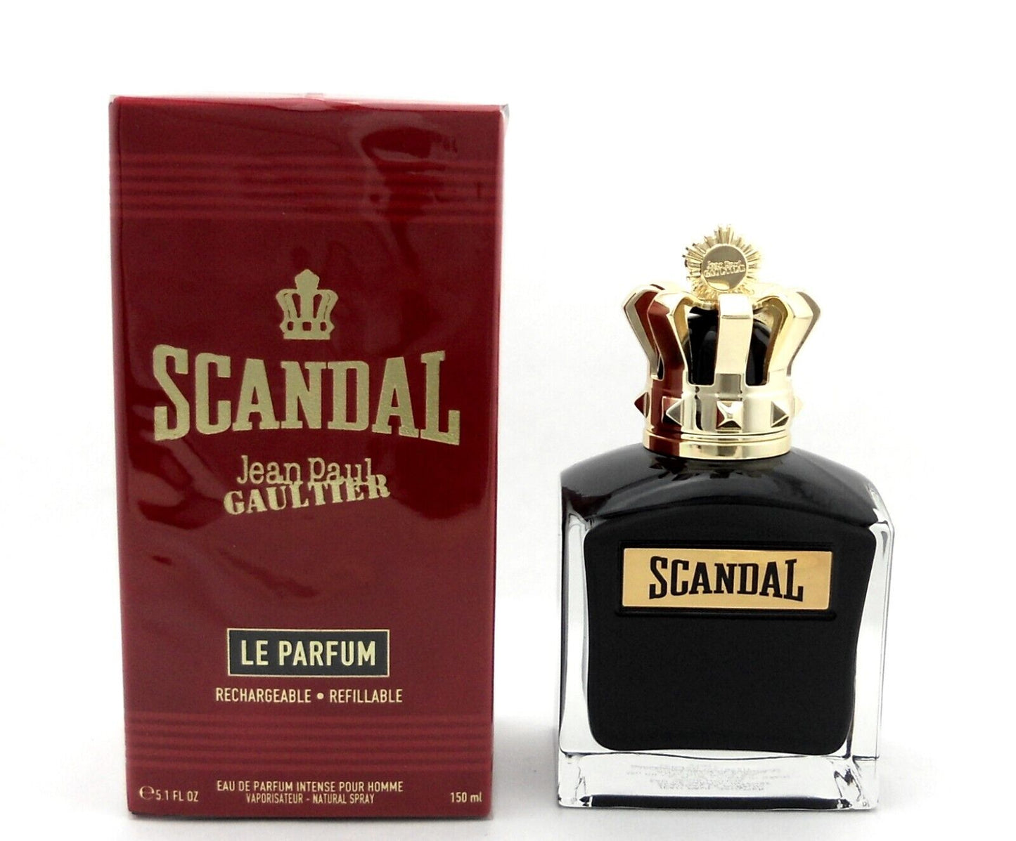 SCANDAL Le PARFUM Jean Paul Gaultier 5.1 oz EDP Intense Refillable Spray for Men