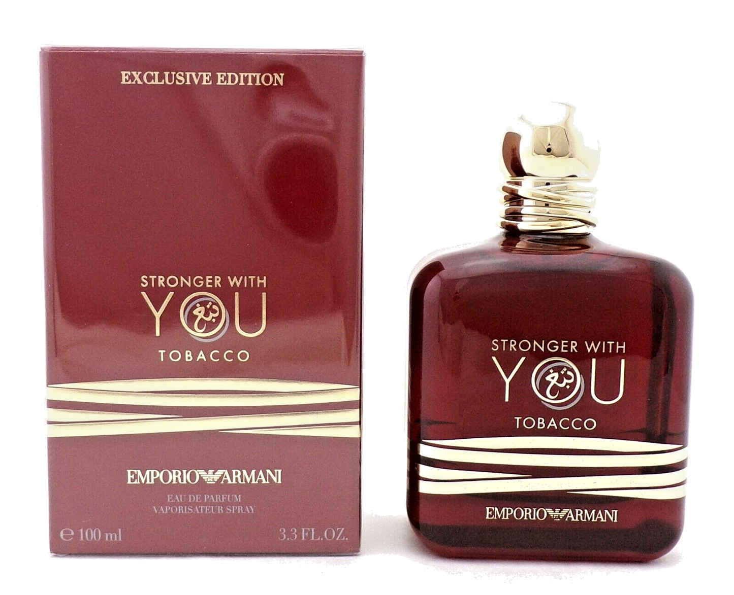 Stronger With You TOBACCO by Armani 3.3 oz. EDP Spray for Men. New Sealed Box