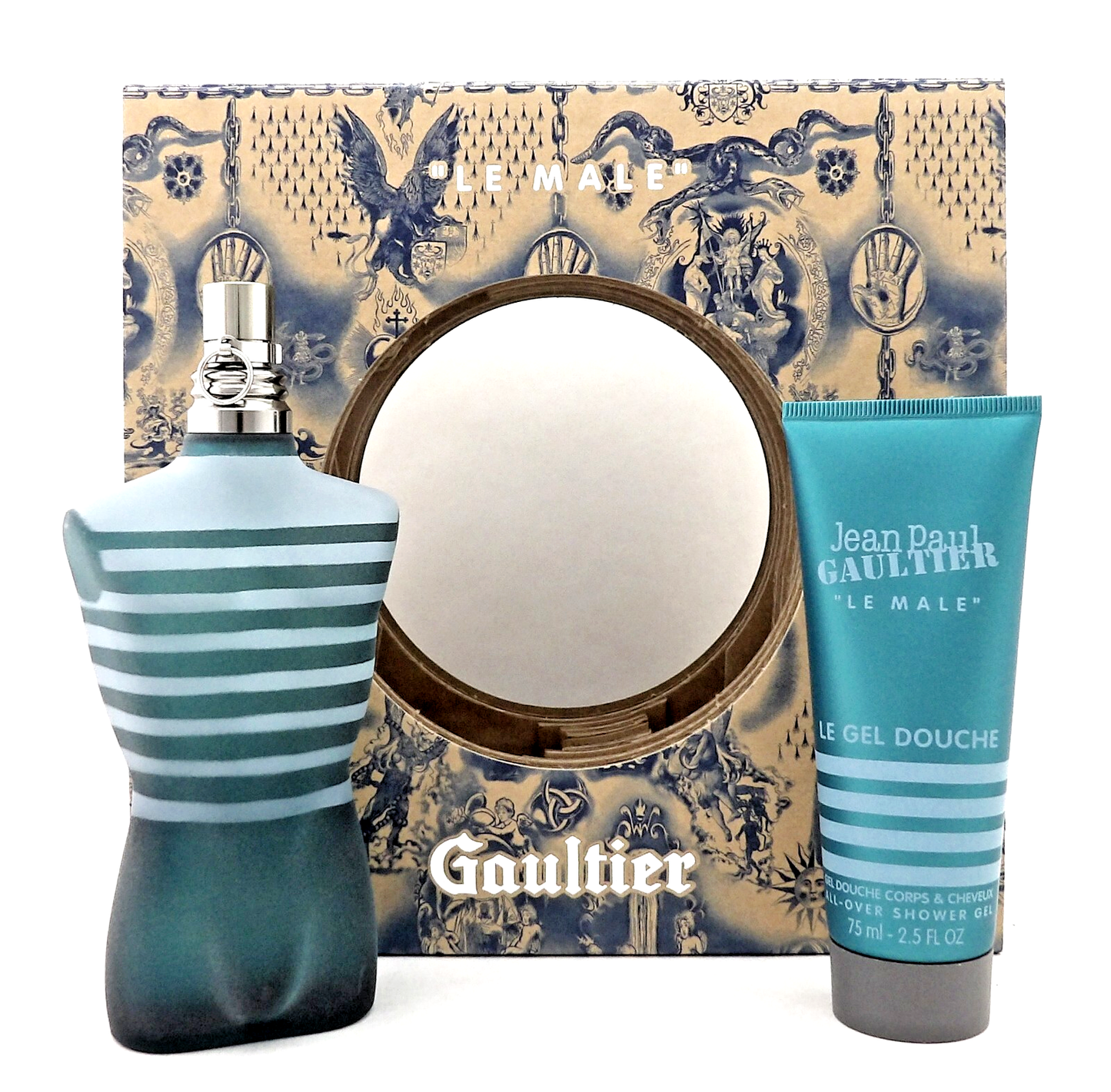 Jean Paul Gaultier ''Le Male'' 4.2oz EDT Spray + 2.5oz Shower Gel. New Men's Set