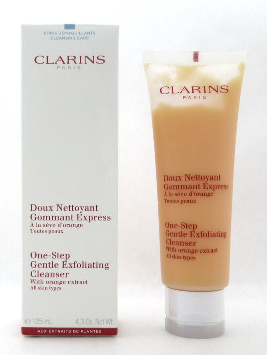 Clarins One Step Gentle Exfoliating Cleanser All Skin 4.3 oz. New Damaged Box