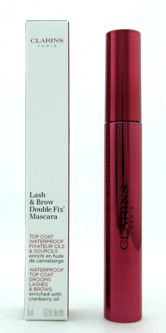 Clarins Lash & Brow Double Fix Mascara Waterproof Top Coat 8 ml./0.2 oz. New