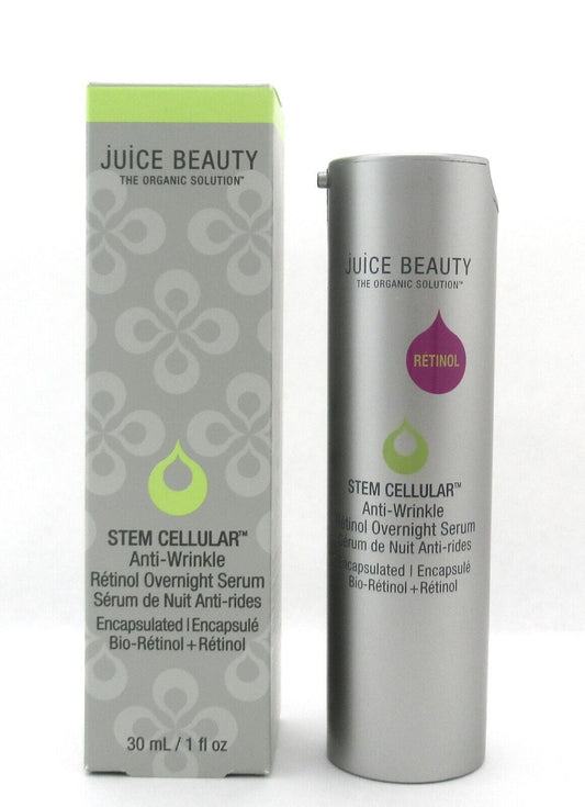 Juice Beauty Stem Cellular Anti-Wrinkle Retinol Overnight Serum 1 oz./30 ml. NEW