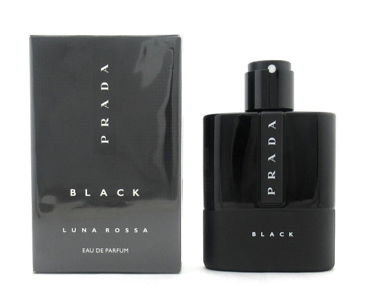 Prada Luna Rossa Black Eau de Parfum Spray Refillable for Men 3.3 oz. New Box
