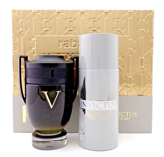 Invictus Victory by Paco Rabanne 3.4oz EDP EXTREME+5.1oz Deo Spr New SET for Men